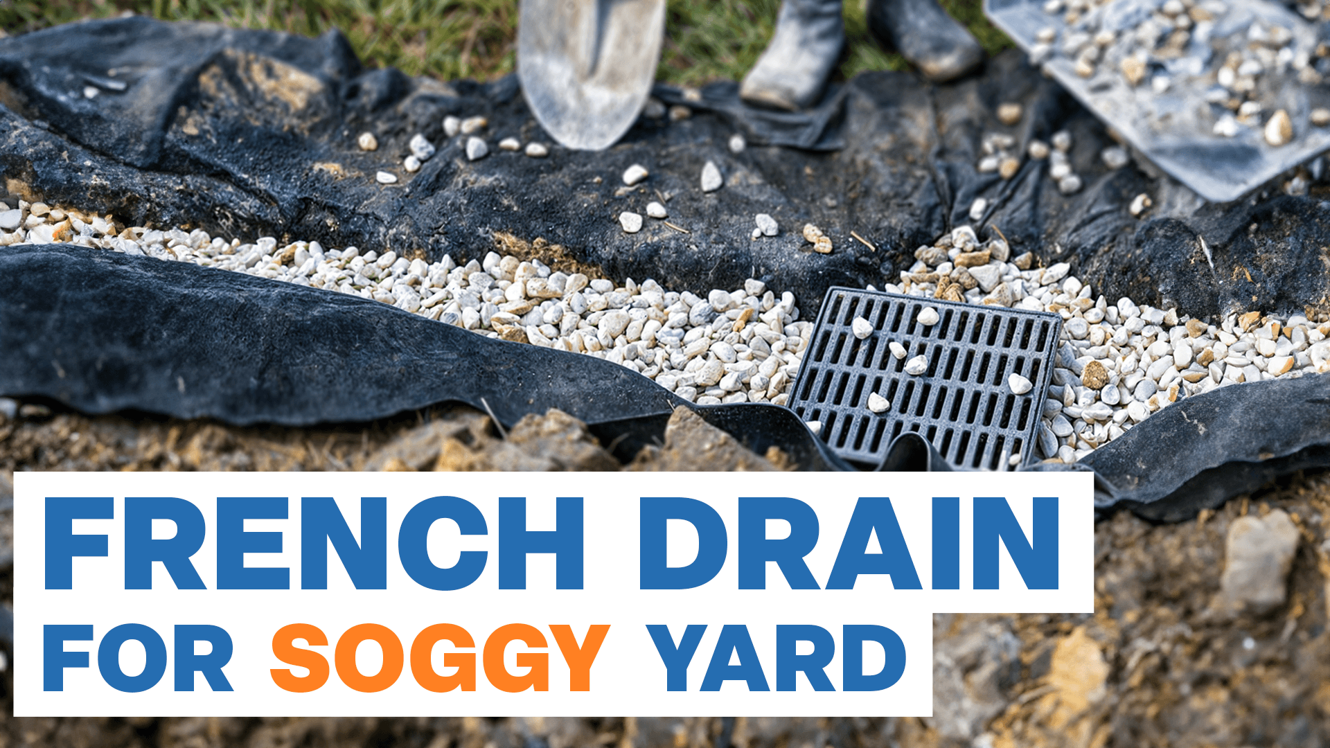 French Drain For Soggy Lawn - Liberty, MO